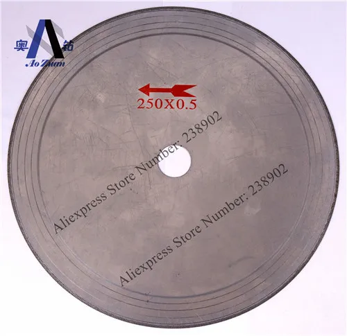 

5pcs 10" 250mm Ultra Thin Diamond Lapidary Saw Blade/Diamond Cutting Disc For Cutting Glass/Gemstone/Jade/Agate/Crystal/Charcoal
