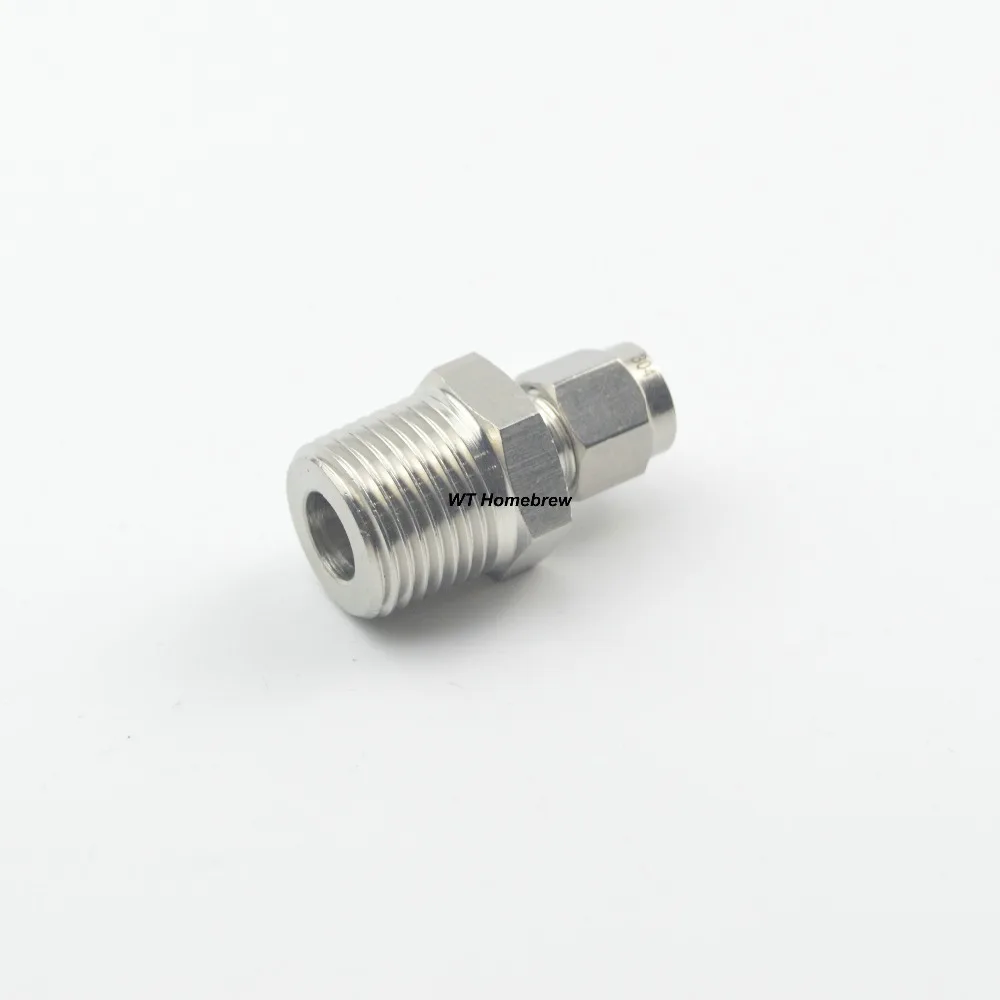 Compression Fitting 1/2"MPT x Hose Tube Fitting Beer