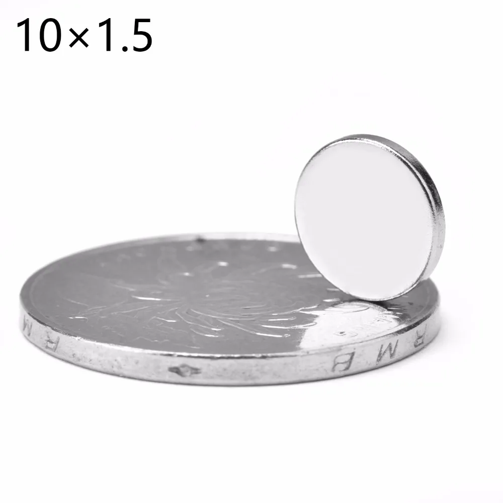 

30pcs Super Powerful Strong Bulk Small Round NdFeB Neodymium Disc Magnets Dia 10mm x 1.5mm N50 Rare Earth NdFeB Magnet