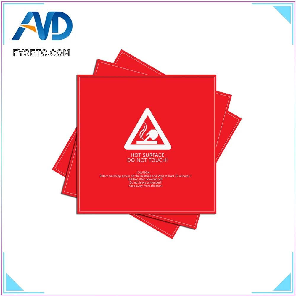 1 قطعة جديد وصول 214*214 ملليمتر/8.45 ''* 8.45'' الأحمر متجمد Heatbed ملصقا 3D الطباعة بناء لوحة الشريط ل 3D طابعة التدفئة الجدول 1 قطعة جديد وصول 214*214 ملليمتر/8.45 ''* 8.45'' الأحمر متجمد Heatbed ملصقا 3D الطباعة بناء لوحة الشريط ل 3D طابعة التدفئة الجدول