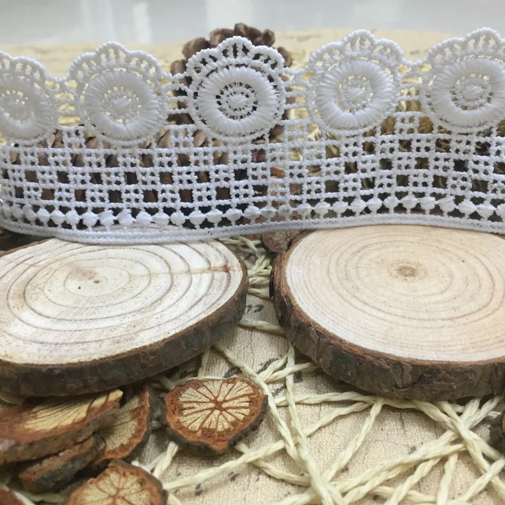 

15 ярдов, блестящая Высококачественная белая свадебная кружевная отделка шириной 5 см, изысканная вышитая аппликация, отделка из полиэстера, швейные поделки