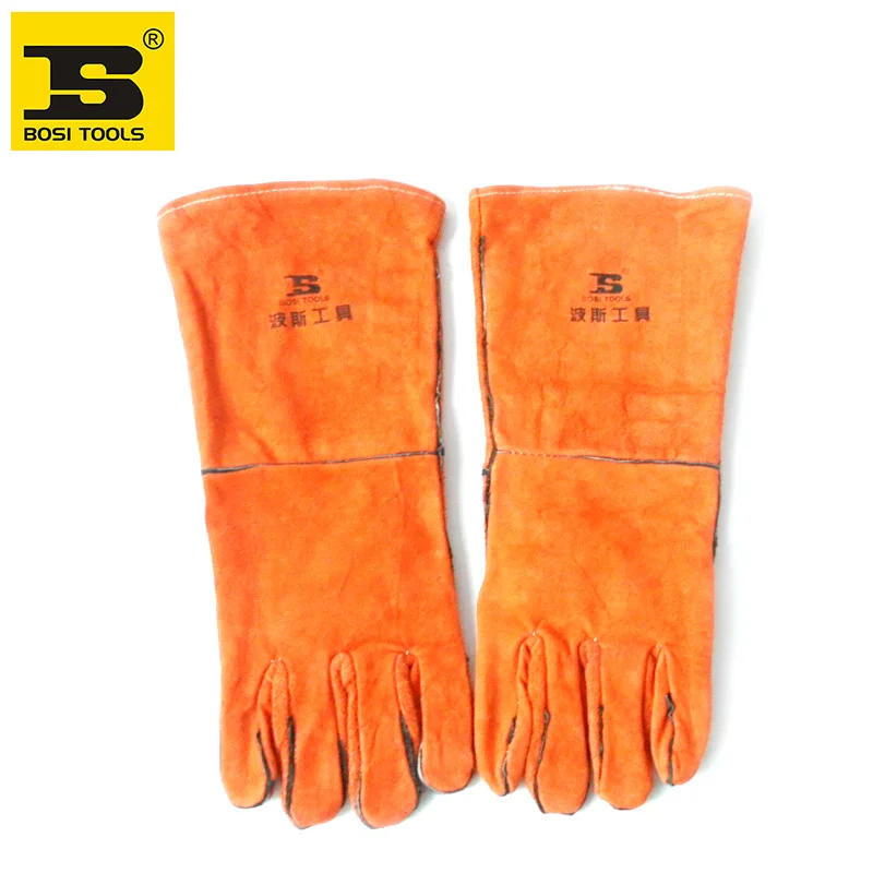 

free shipping BOSI 15" safety welding work gloves