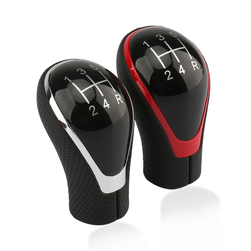 

Manual Gearbox Handles Gear Shift Knob Lever Stick Head for Hyundai ix35 for Sonata for Matrix Hole Leather Gear Shifter