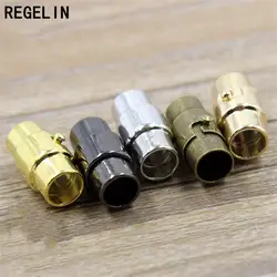 REGELIN сильные магнитные замочки для 3/4/5/6/8 мм круглый кожаный шнур DIY Браслеты соединитель для производства ювелирных изделий Выводы