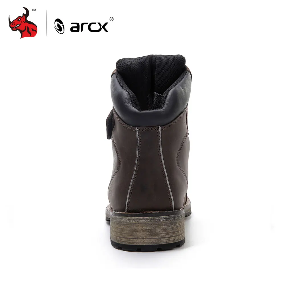 Buy ARCX Leather Motorcycle Boots Men s Waterproof
