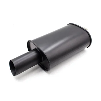 

Universal Exhaust car styling Double wall inlet 63mm Burned Black Silencer car exhaust racing Exhaust muffler Pipes