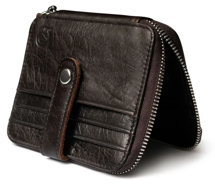 Из натуральной кожи, тонкий мужской кошелек, короткая мужская сумка, маленький Повседневный кошелек, сумка для монет, мини-сумка