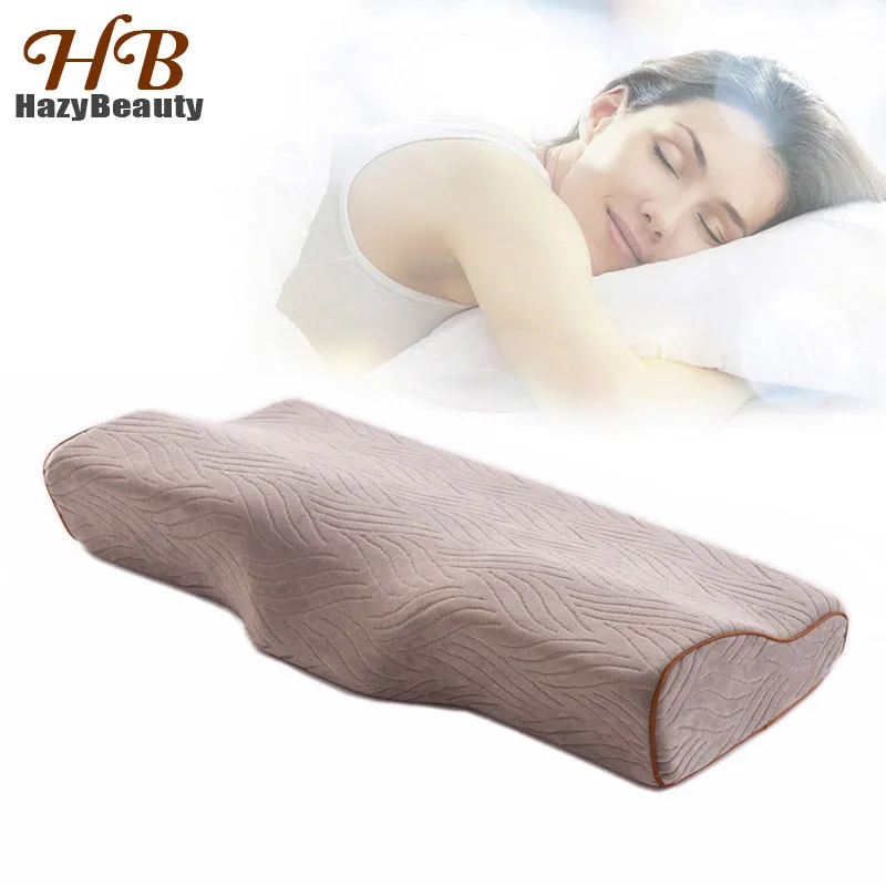 

New Butterfly Shape Slow Rebound Health Care Memory Foam Pillow Latex Sleep Cervical Pillow Fatigue Relief Bed Pillow ualified