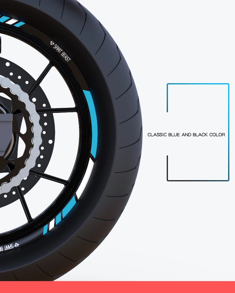 Наклейки на колеса мотоцикла и наклейки гоночный мотоцикл Скутер Мотокросс для Yamaha Honda Vespa Kawasaki Suzuki Ducati Ktm Harley