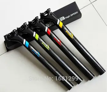 

Newest VEETOKA Road bicycle 3K carbon seatpost MTB / mountain carbon bike seatposts 27.2/30.8/31.6*350mm Free shipping