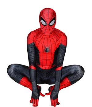 

Adult/Kids Spider-Man Costume Lycra Spandex Halloween Far From Home Spiderman Homecoming Cosplay BodySuit