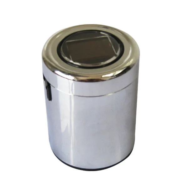 Automotive solar ashtray with LED boutique ashtray car home dual use