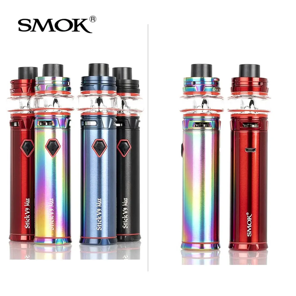 Cena Oryginalny papieros smok V9 Max zestaw 4000mAh bateria + zbiornik 8.5ml + S1 S2 cewki elektroniczny papieros stick v9 max zestaw do e papierosa Vs stick v8