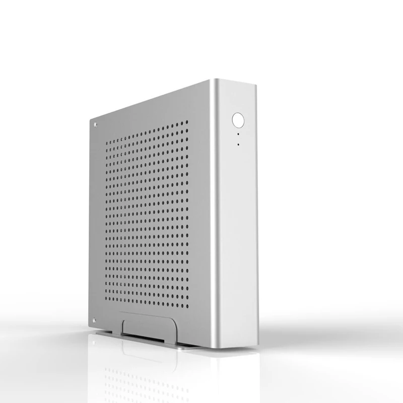 HTPC мини Чехол для ПК алюминиевый сплав шасси Micro Tower компьютер Тонкий ITX Настольный для домашнего офиса