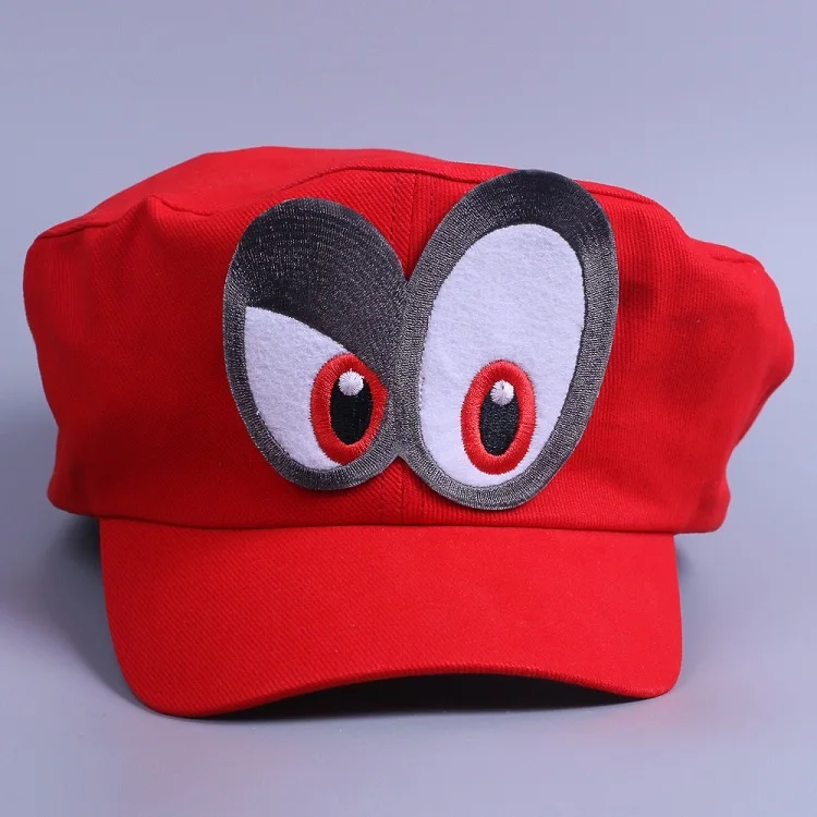 Game Super Mario Odyssey Cap Cosplay Red Mario Hat Adult Kids Anime Handmade New2