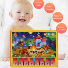 1pc New Multifunction Kids Learning Machine Animal Leaning Pad Laptop Toy Early Educational Tablet Reading Machine 