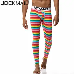 JOCKMAIL 2018 пикантные подштанники Штаны мужчин термобелье хлопка мужские термобелье спальный плавки Леггинсы Брюки