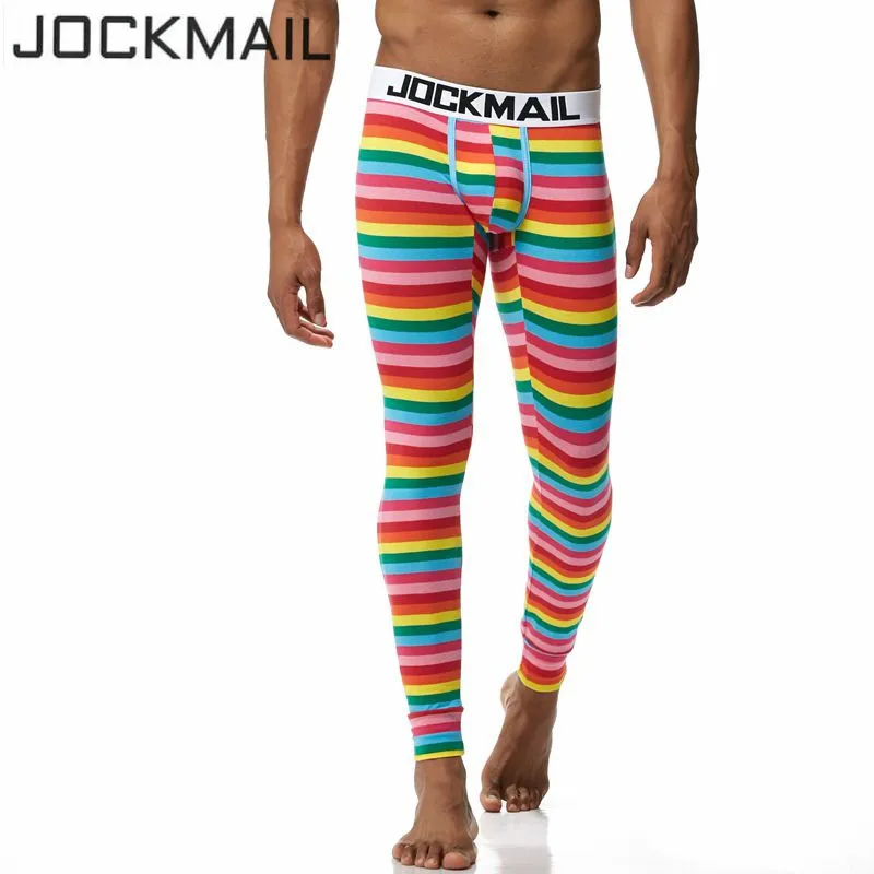 Новинка пикантные длинные штаны JOCKMAIL мужское термобелье хлопковое с принтом для