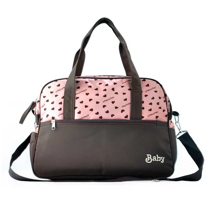 

insular New Style Convenient Nappy Changing Bags Baby Diaper Bags Nylon Mommy Bags Pink