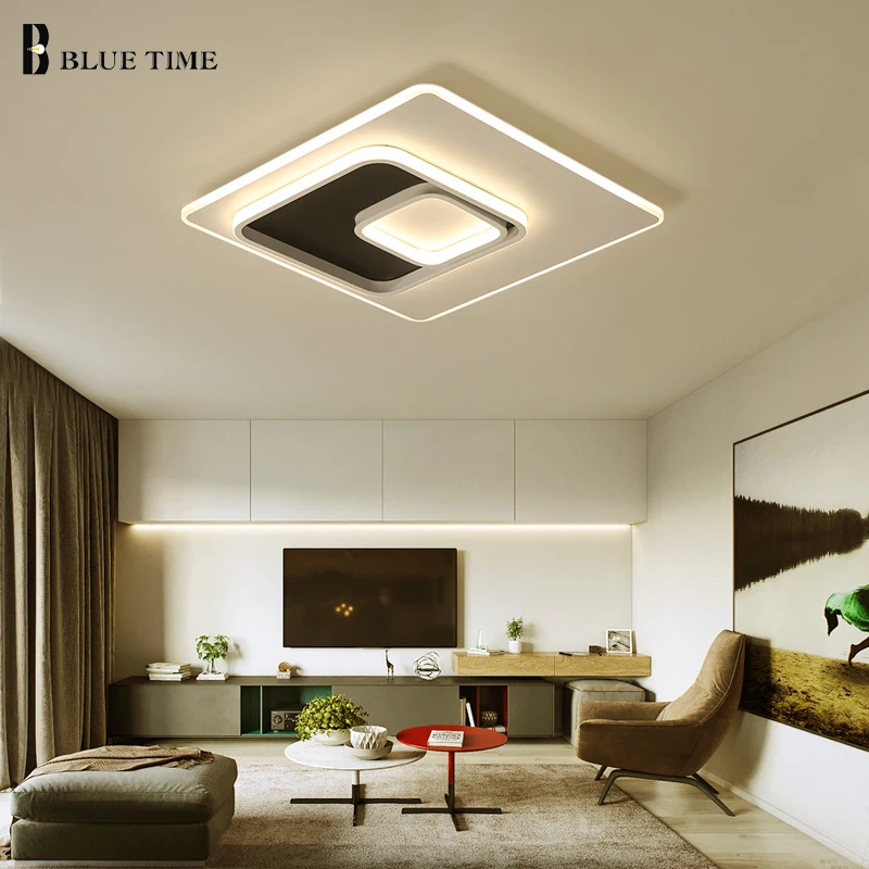 

Rectange/Square Style Modern Led Ceiling Lights Led Lustres AC110V 220V Acrylic Large Led Ceiling Lamp For Living room Bedroom