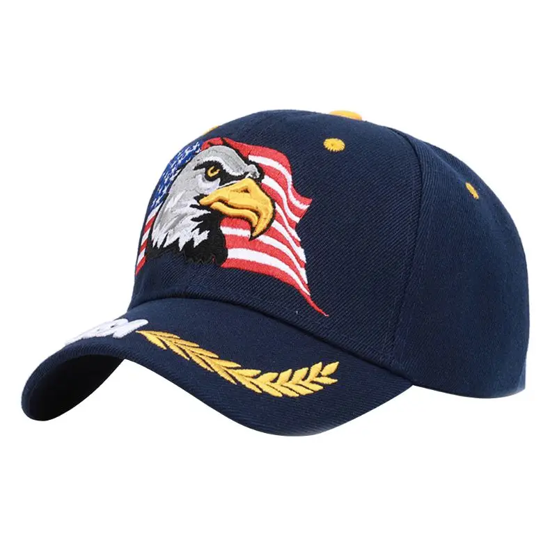 Унисекс патриотическая Американский Флаг Орел бейсболка США 3D вышивка армейская тактическая хип-хоп бейсболка наружная Регулируемая Солнцезащитная шляпа