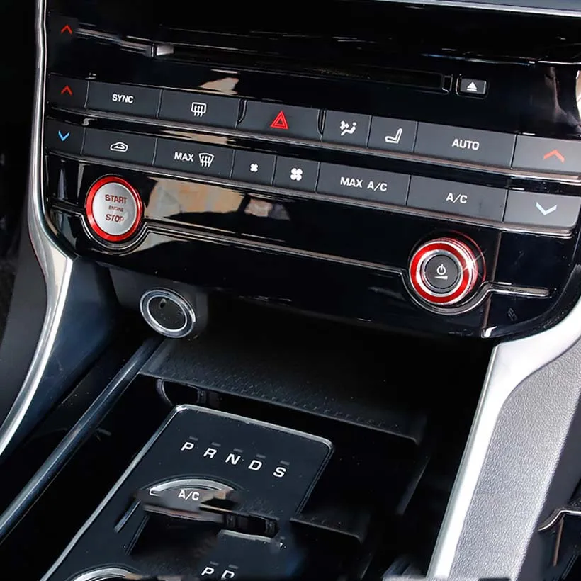 

2pcs/set Aluminium Alloy Start Engine Stop Trim for Jaguar XE XF F-Pace XEL XFL Car Interior Accessories Car Styling