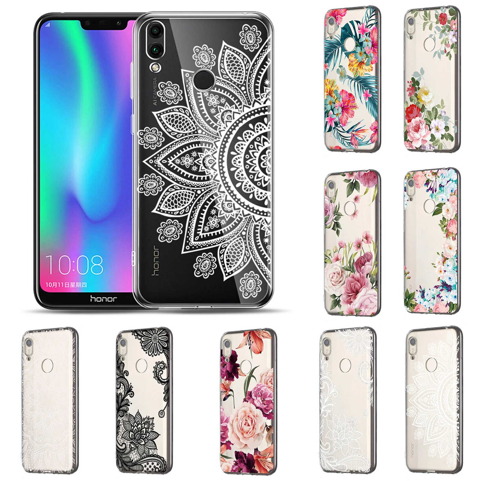 Для huawei Y5 2017 Y6 2019 2018 тонкий Ударопрочный Мягкий ТПУ гелевый резиновый чехол |