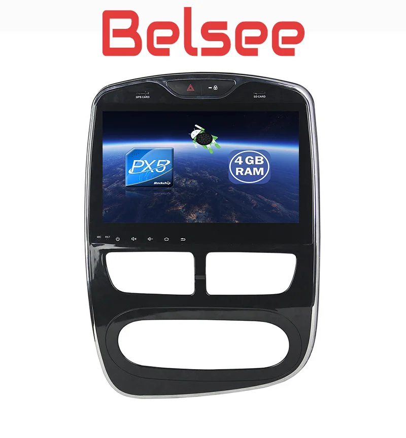Автомагнитола Belsee для Renault Clio 2013 2016 Android 8 Восьмиядерный процессор 4 Гб сенсорный