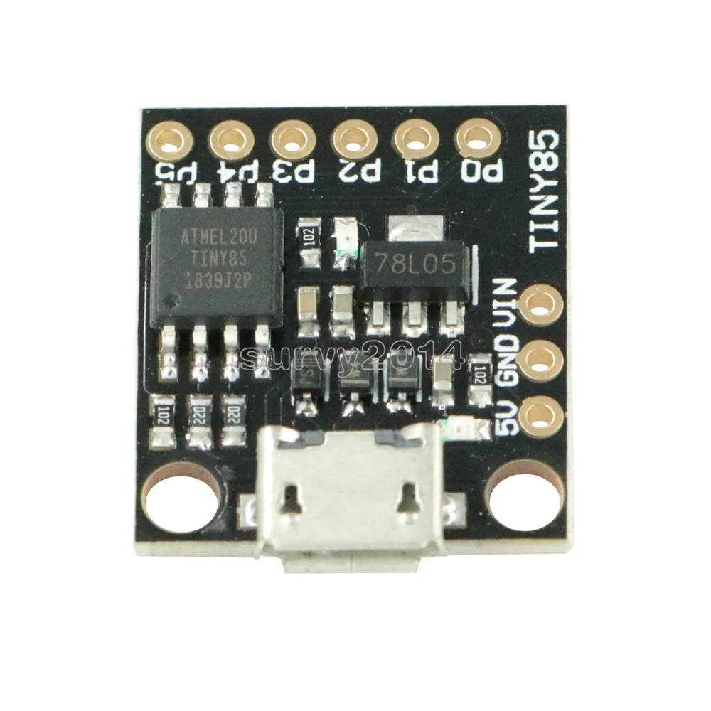 ATtiny ATtiny85 Digispark Kickstarter Micro USB макетная плата модуль для Arduino IIC IEC TWI SPI микроконтроллер низкой мощности