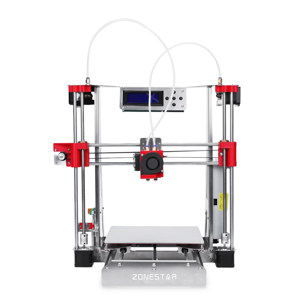 Zonestar P802QR2 Полный акриловый 3d принтеры DIY Kit с двойной экструдеры автоматическое