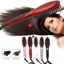 Высокое качество горячая распродажа электрическая расческа для выпрямления волос железная щетка керамическая прямая расческа для волос автоматический массажер инструмент для укладки