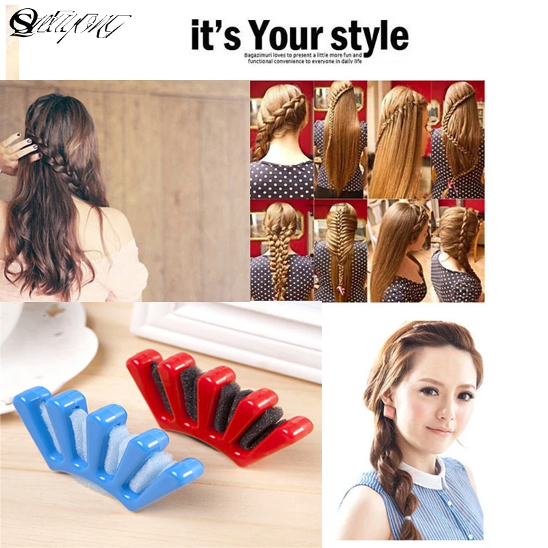

2017 New Roller Hair Styling Tools Weave Braid Hair Braider Tool Hair Styling Magic Twist Bun Maker Hair Roller Accessories