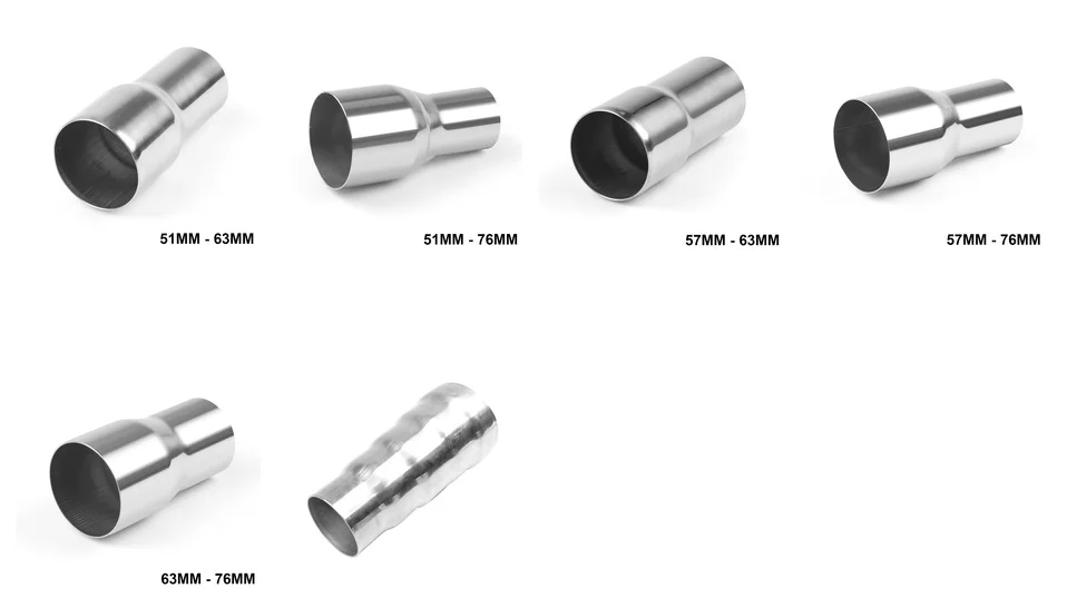 51 мм до 76 мм выхлопной 2 шаг редуктор разъем адаптера трубы из нержавеющей стали конус BX101447-2