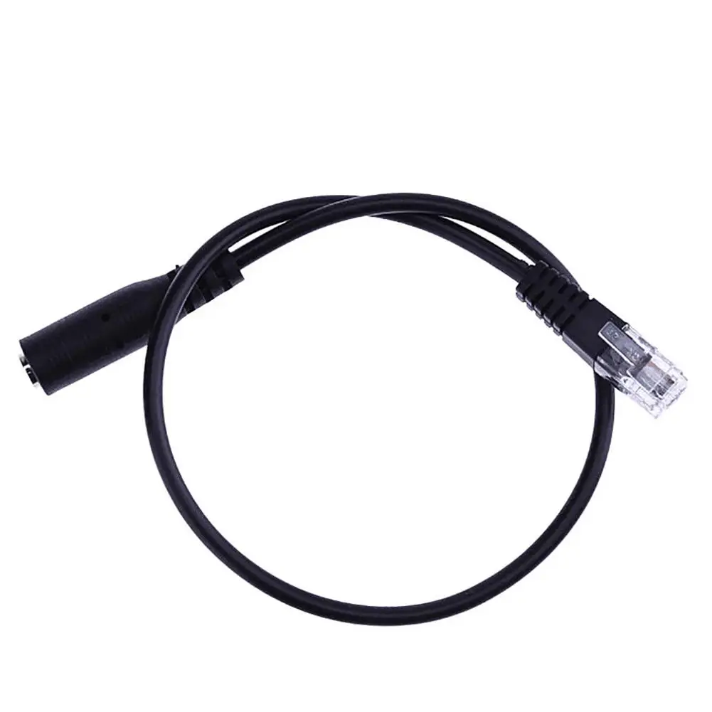 

30cm 3.5mm Smartphone Headset to 4P4C RJ9 Telephone Converter Adapter Cable hot