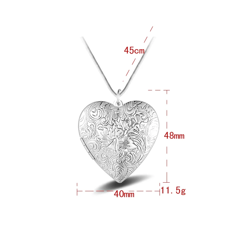 Хит, Трендовое женское 925 пробы Серебряное ожерелье в форме сердца, Женские Ювелирные изделия