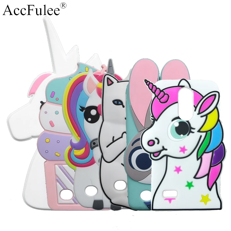 

3D Cartoon Stitch Case For LG K10 2018 Euro K10 Alpha (2018) K10a 5.3" Cat Ice Cream Cover Horse Phone Shell