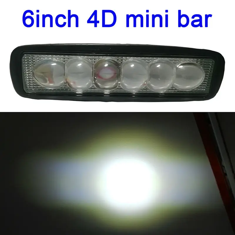 20PCS Amber Protective Cover for LED Work Light Bar Fog Lamp Off-Road 4/" 18W