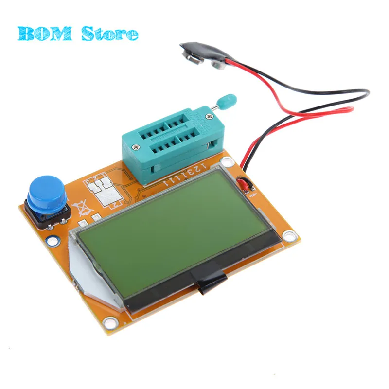 Mega328 M328 LCR-T4 12846 LCD Digital Transistor Tester Meter Backlight Diode Triode Capacitance ESR Meter MOSPNPNPN LCR (2)_