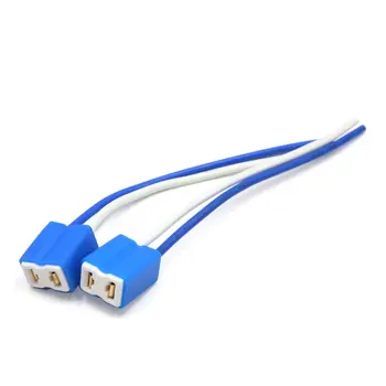 

uxcell 2pcs H7 Ceramic Female Headlight Fog Light Bulb Socket Holder Connector for Car