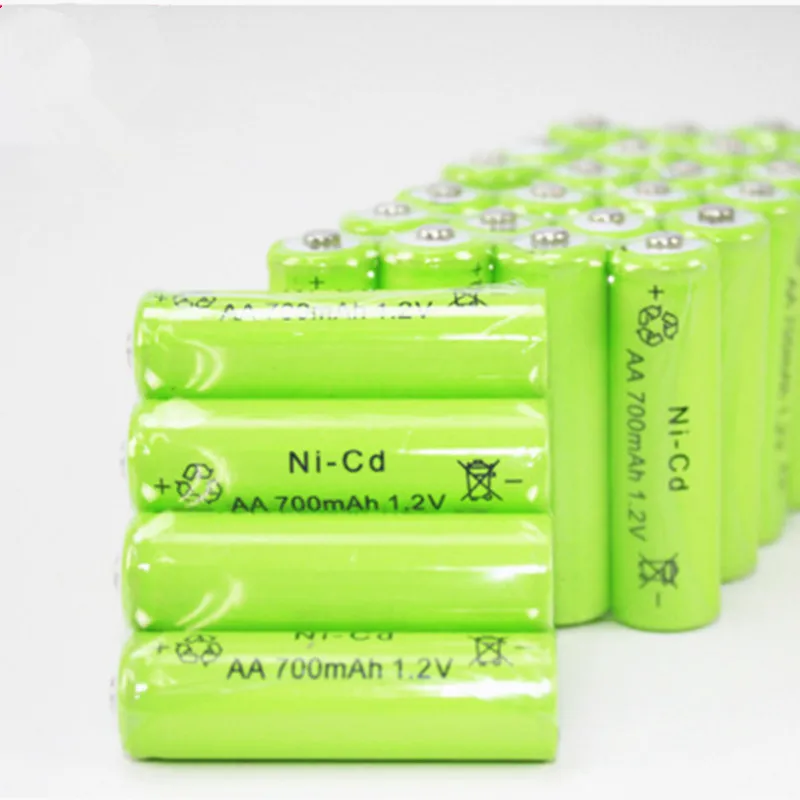 12 шт./лот NI-CD AA 1,2 V 700mAh перезаряжаемая батарея для наружного водостока, сада, улицы, газона, забора, стены, светодиодная Солнечная лампа