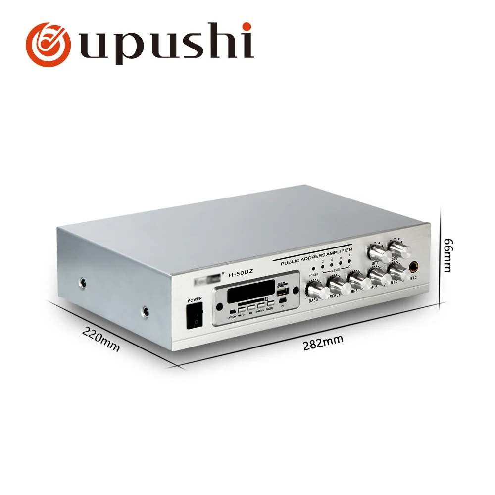 Oupushi H-50UZ 2 Zone Power Bluetooth Amplifier