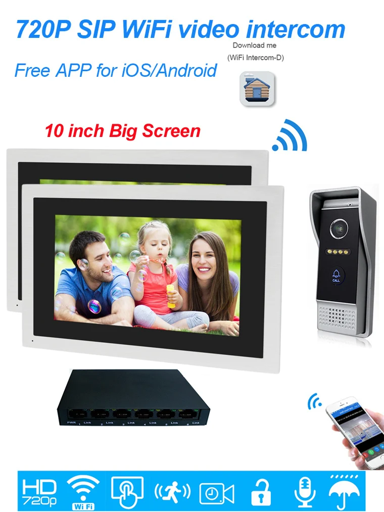 villa IP video door phone intercom 1-2