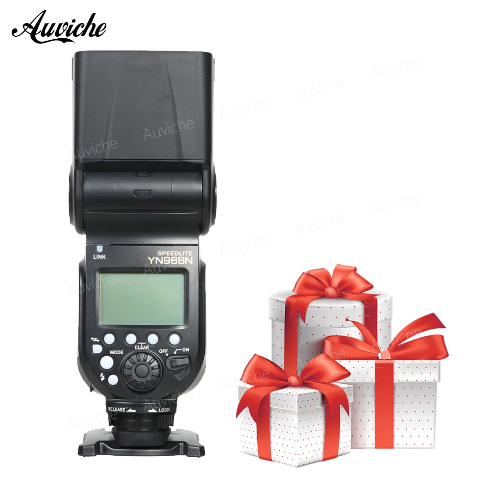 

YONGNUO YN968N Wireless Flash Speedlite TTL 1/8000 Equipped with LED for Nikon DSLR Compatible with YN622N YN560