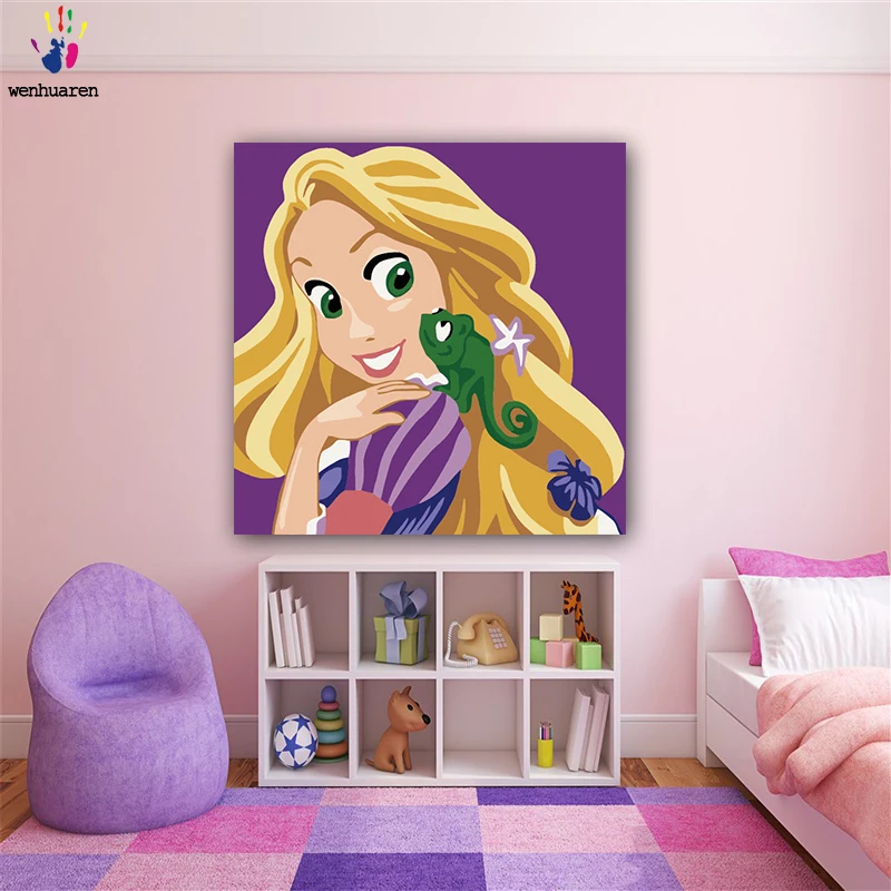 

DIY colorings pictures by numbers with colors Cartoon figure painting picture drawing painting by numbers framed Home