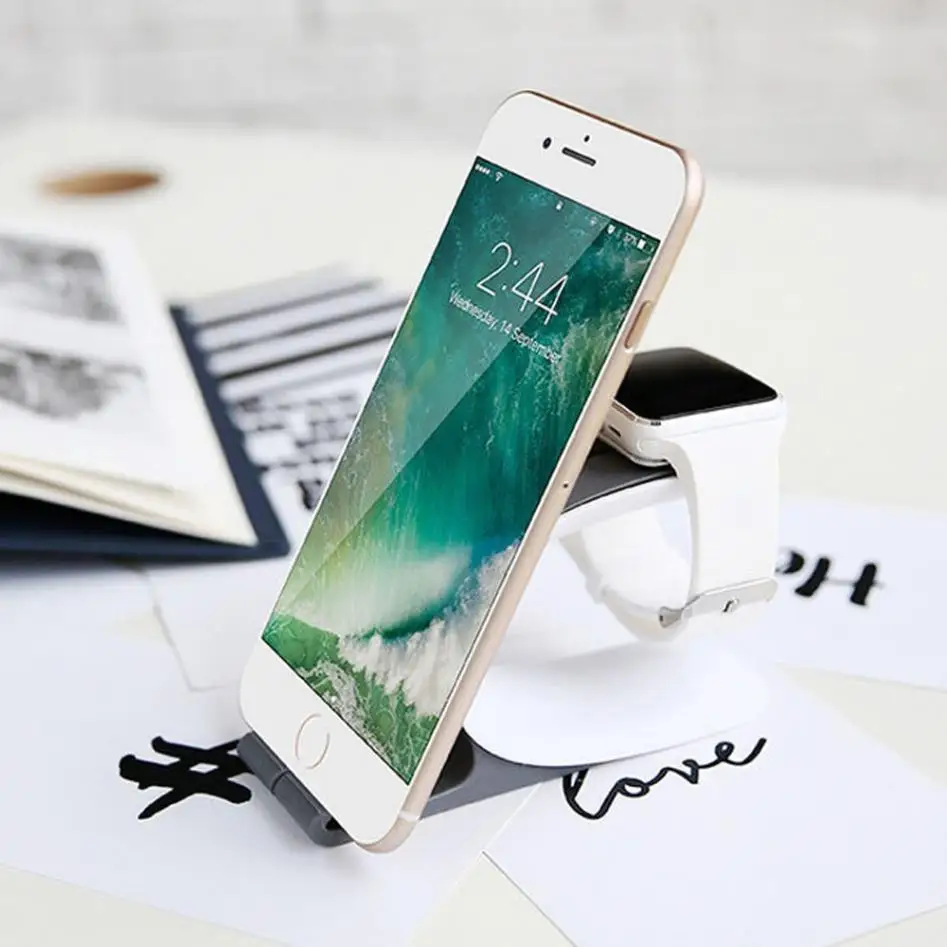 Аксессуары для подставки и держателя зарядной док станции iPhone часов сотового