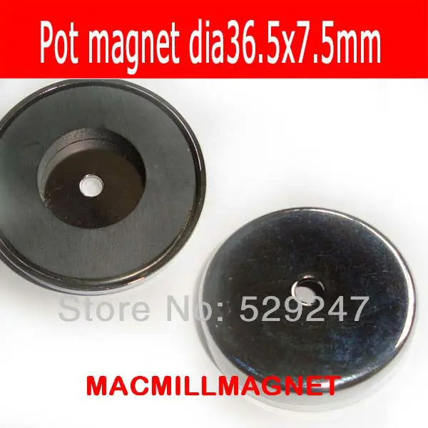 1 шт. ферритовый горшок магнит dia36.5x7.5mm постоянный магнитный базовый монтажный