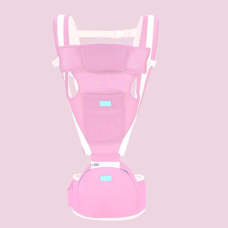 Pink mesh SeckinDogan Детские переноски 0-36 м 20 кг детские слинг обертывание рюкзак хипseat для новорожденных и предотвращения o-типа ног мягкий рюкзак-переноска - Цвет: Pink mesh