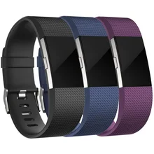 3 шт Замена силиконовой резинкой ремешок браслет для FitBit Charge 2 маленьких или большой Размеры