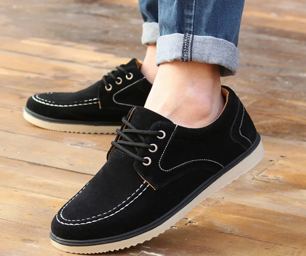 2015 новые люди свободного покроя скраб кожи дышащая мужская обувь | Обувь