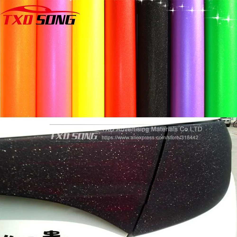 Buy Dark black glitter headlight film Matt glitter car